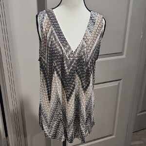 Elegant Chevron Knit Tank Top